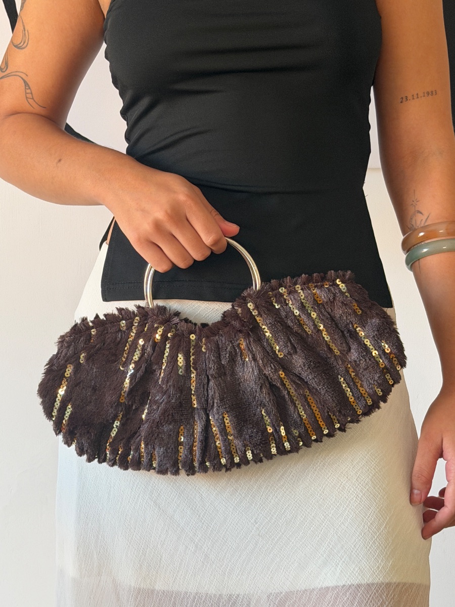 Cartera vintage marrón