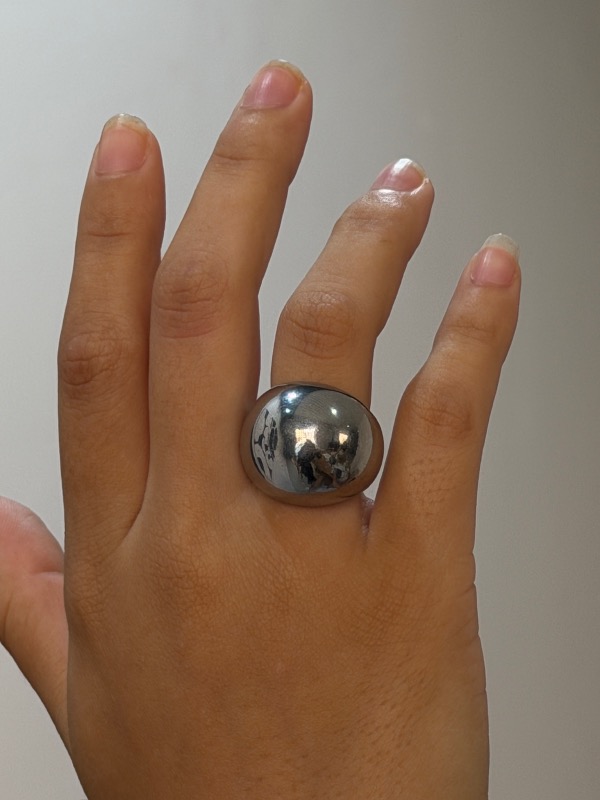 Anillo plateado Cod 4