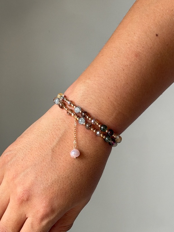 Pulsera piedras de colores