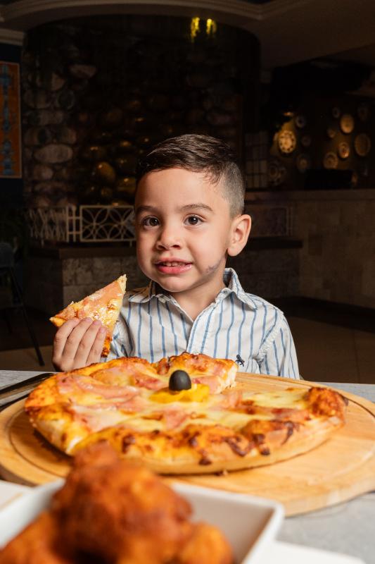 MINI PIZZA MARGARITA CON JAMÓN