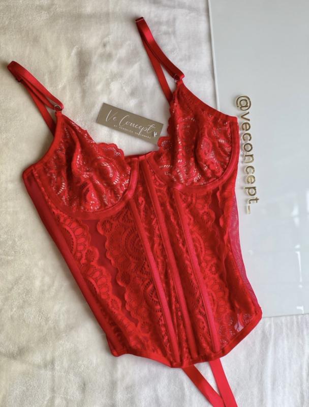 Corset red amore / Talla M